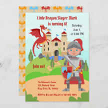 Dragon Sayer Knight Boy Födelsedagsfest