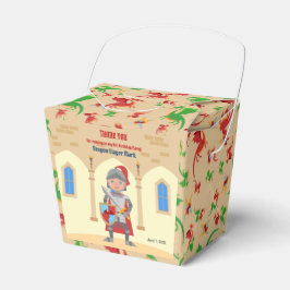 Dragon Sayer Knight Boy Födelsedagsfest Presentaskar