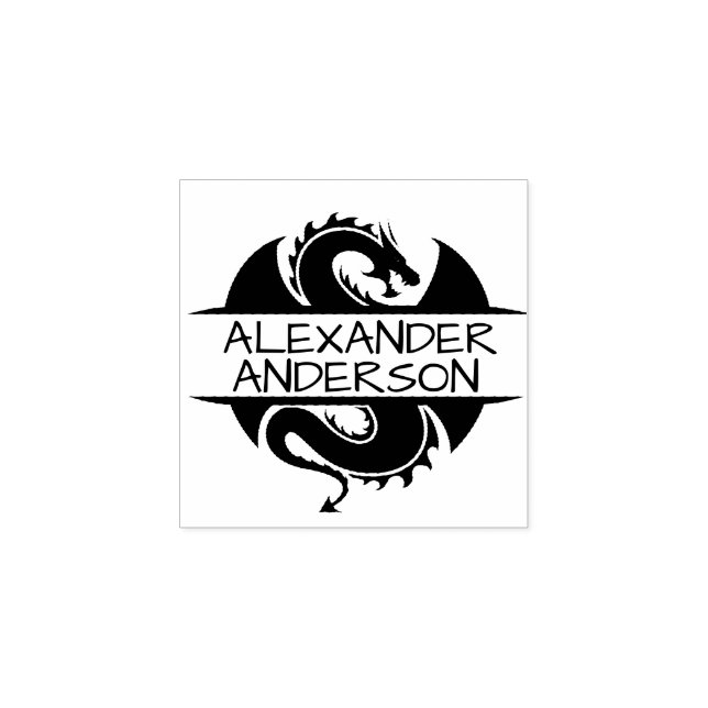 Dragon Sayer Personalize Stämpel (Tryck)