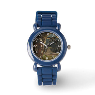 Dragon Sayer - ram med svart nummer, bevakning Armbandsur