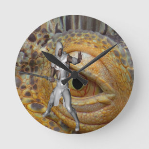 Dragon Sayer Rund Klocka