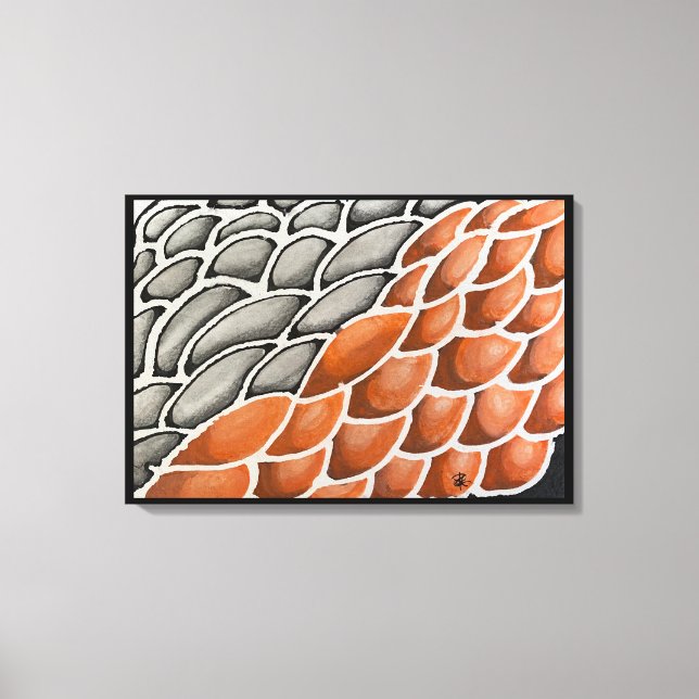 Dragon Scales Canvastryck (Framsida)