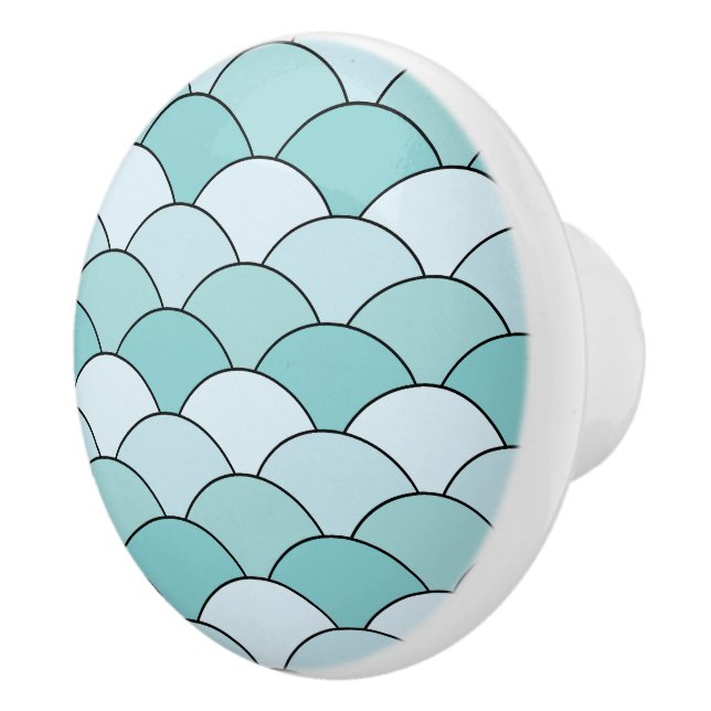 Dragon Scales, Fans, Waves, Seigaiha, Blue Knopp (Höger)