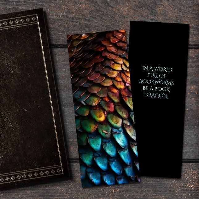 Dragon Scales Small Bookmark Litet Visitkort (Skapare uppladdad)