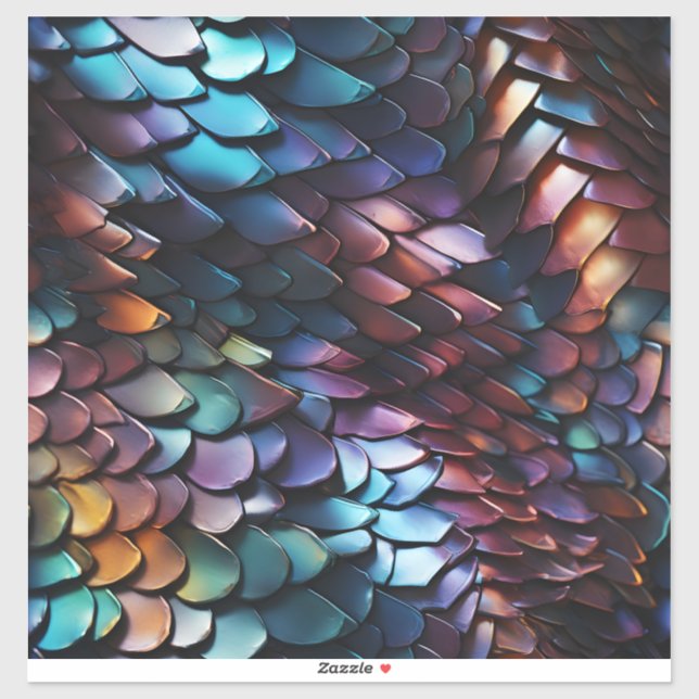 Dragon Scales Vinyl Sticker Klistermärken (Ark)