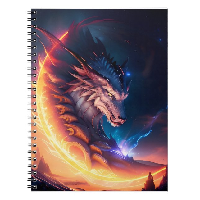 Dragon Scape Fire Natt Anteckningsbok (Framsidan)