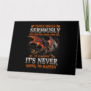 Dragon Seriöst Dragon Birthday Gifts För manar Wom Kort