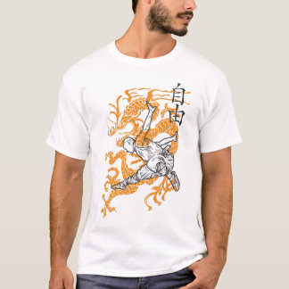 Dragon Shaolin Artistics Graphic Print On Demand T Shirt