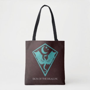 Dragon Sigil med Anpassningsbar Text Tygkasse