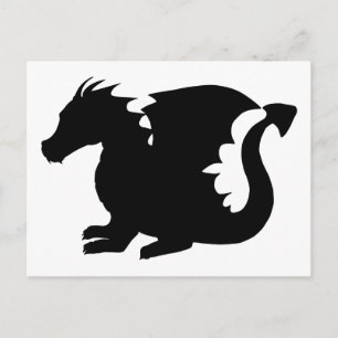 Dragon Silhouette Vykort