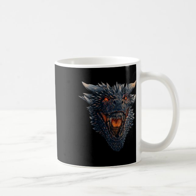 Dragon ska skjuta eld mot sina fiender kaffemugg (Höger)