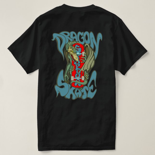 Dragon skate t shirt (Design baksida)