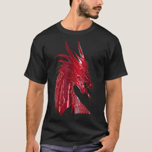 Dragon Skriv ut artikel 1 i Red China Firedrake He T Shirt