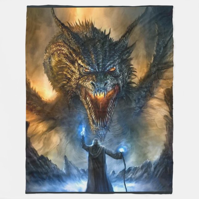 DRAGON SLAYER FLEECEFILT (Framsidan)