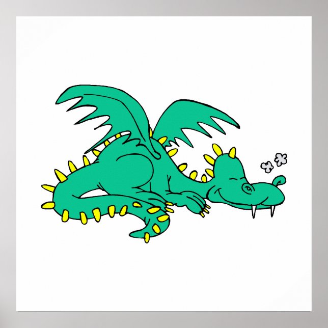 Dragon Sleeping Poster (Framsidan)