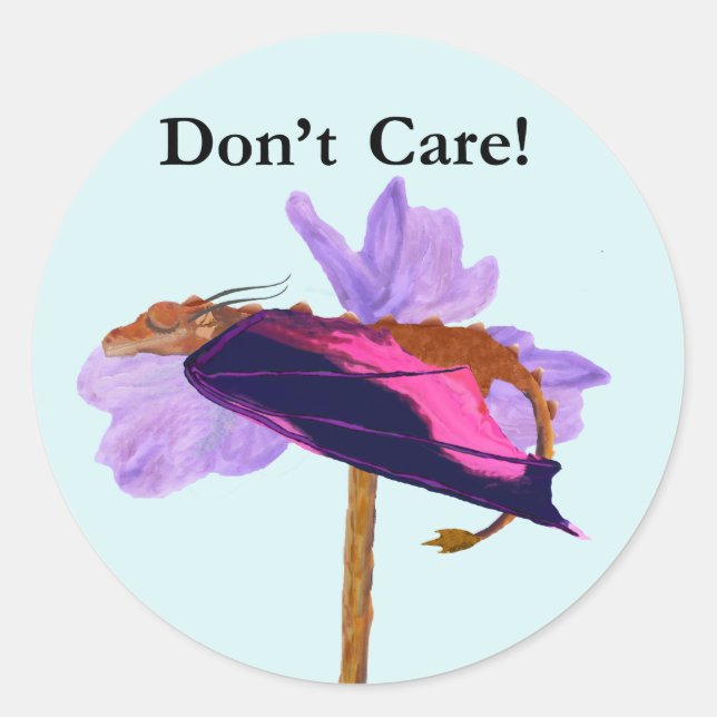 Dragon Sleeping Runt Klistermärke (Framsida)