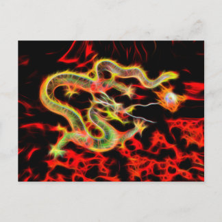 Dragon snake Fire på Lucky Energy Vykort