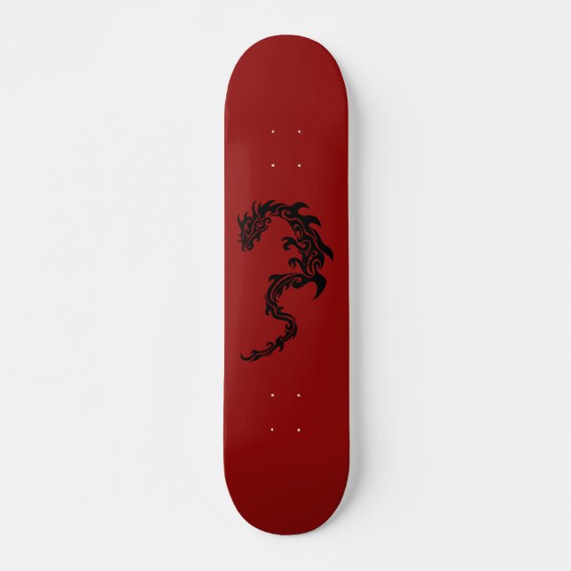 Dragon Snake Tribal Tatom Mini Skateboard Bräda 18,5 Cm (Framsida)