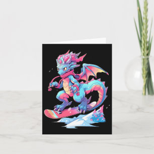 Dragon Snowboard Snowboarder Snowboarder Winter Kort