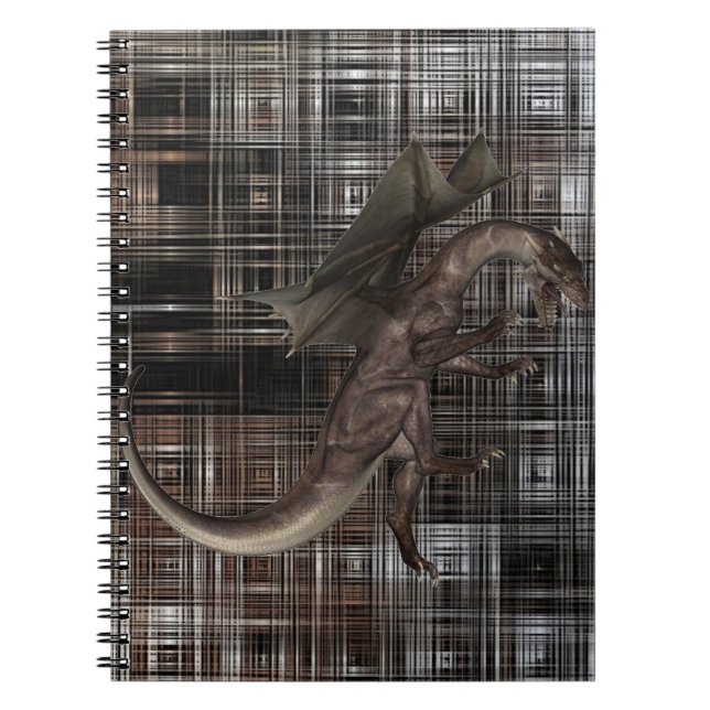Dragon Spiral bärbar dator Anteckningsbok Med Spiral (Framsidan)