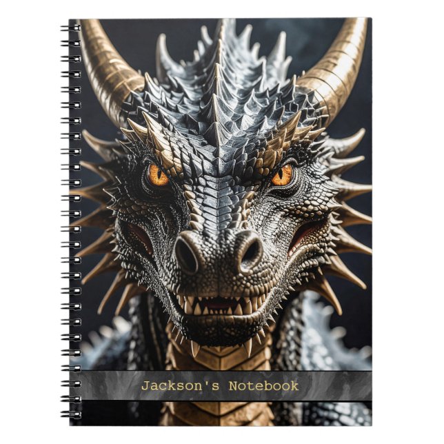 Dragon Spiral Photo Notebook Anteckningsbok (Framsidan)