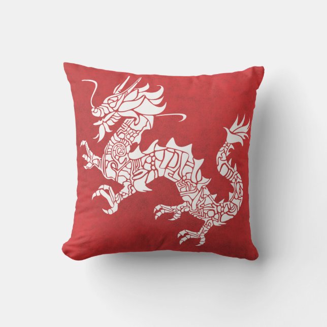 Dragon Spirit Animal Totem Emblem Dekorativ kudde (Framsida)