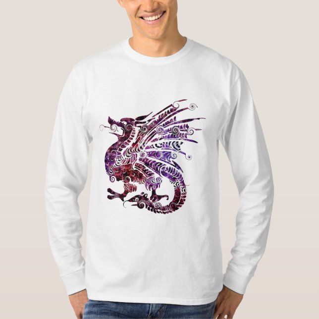 Dragon Spirit Animal Totem Emblem T-Shirt (Framsida)