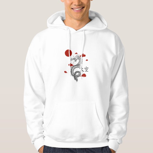 Dragon Spirit Never Dies Hoodie (Framsida)