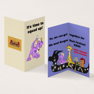 Dragon Squad Dragon Boat Festival Card Kort