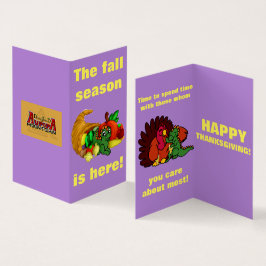 Dragon Squad Thanksgiving Card Kort