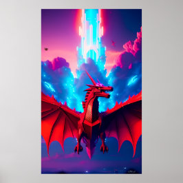 Dragon Starship Poster