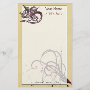 Dragon Stationery Brevpapper