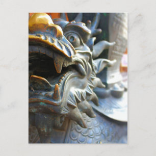 Dragon Statue - Yu Market - Shanghai, China Vykort
