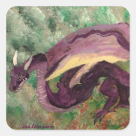 Dragon Stickers Fyrkantigt Klistermärke