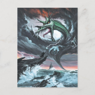 Dragon Storm Postcard Vykort