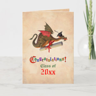 Dragon Studenten Grattiss Kort