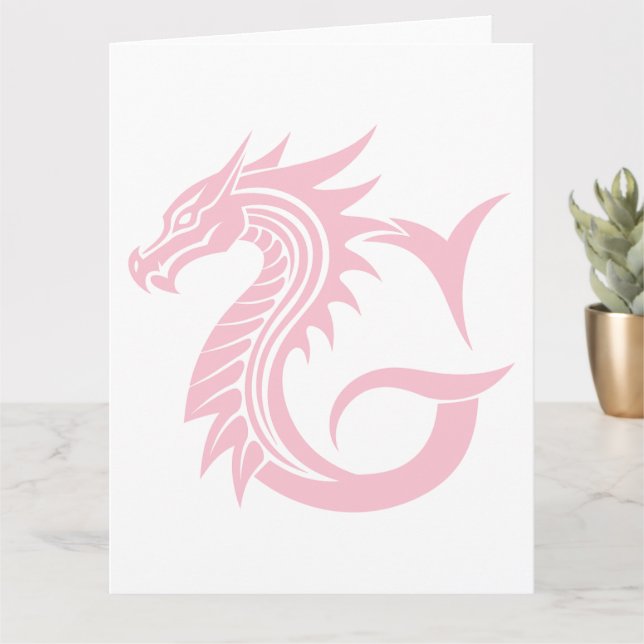 Dragon Styled Brev G, Dragon Alphabet, Monogram Kort (Liten växt)