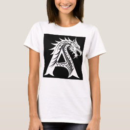 Dragon Styled Letter A, Dragon Alphabet, Monogram T Shirt
