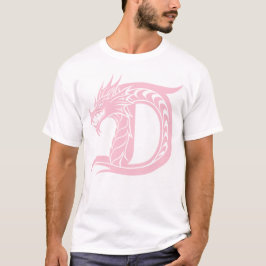 Dragon Styled Letter D, Dragon Alphabet, Monogram T Shirt