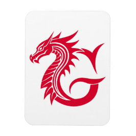 Dragon Styled Letter G, Dragon Alphabet, Monogram Magnet