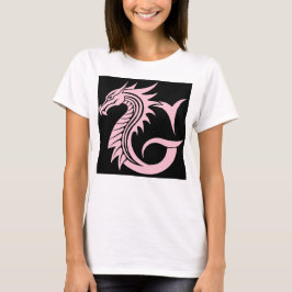 Dragon Styled Letter G, Dragon Alphabet, Monogram T Shirt