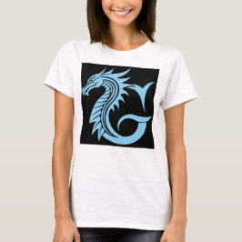 Dragon Styled Letter G, Dragon Alphabet, Monogram T Shirt