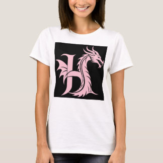 Dragon Styled Letter H, Dragon Alphabet, Monogram T Shirt