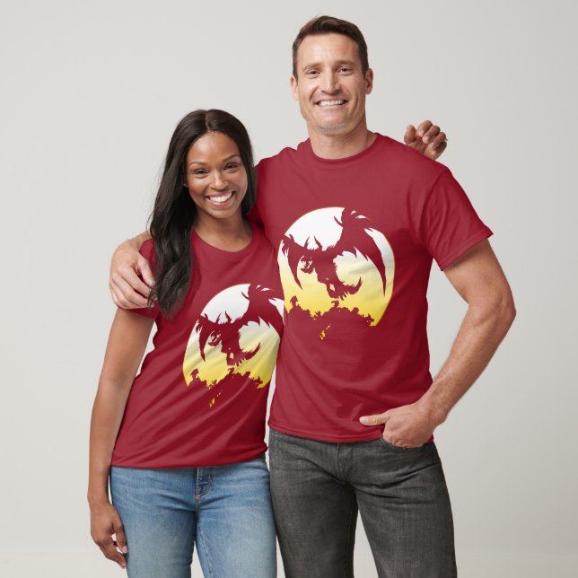 Dragon Sun 2 T Shirt (Unisex)