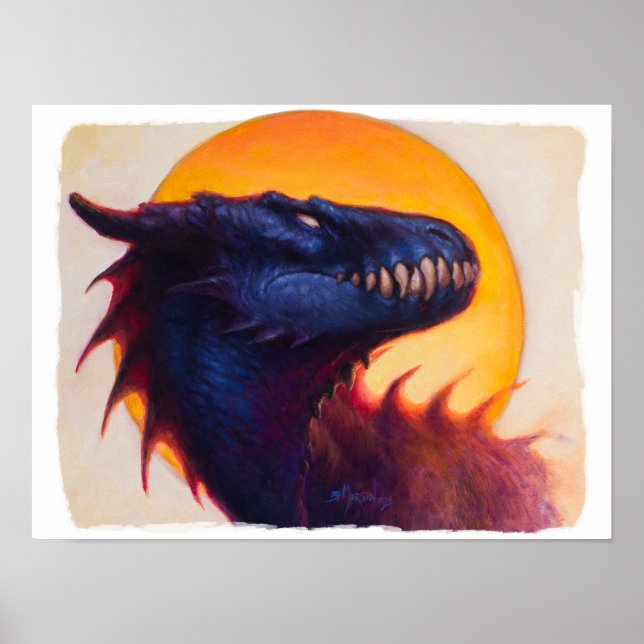 Dragon Sunset 3 Poster (Framsidan)