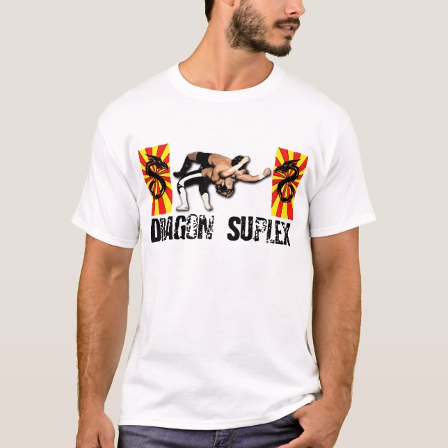 Dragon Suplex (svart text) T-Shirt (Framsida)