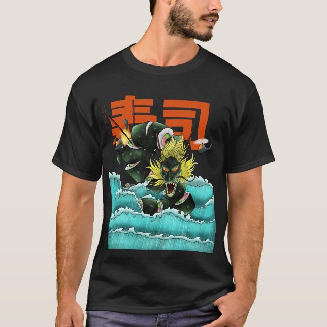 Dragon Sushi wave T Shirt (Framsida)