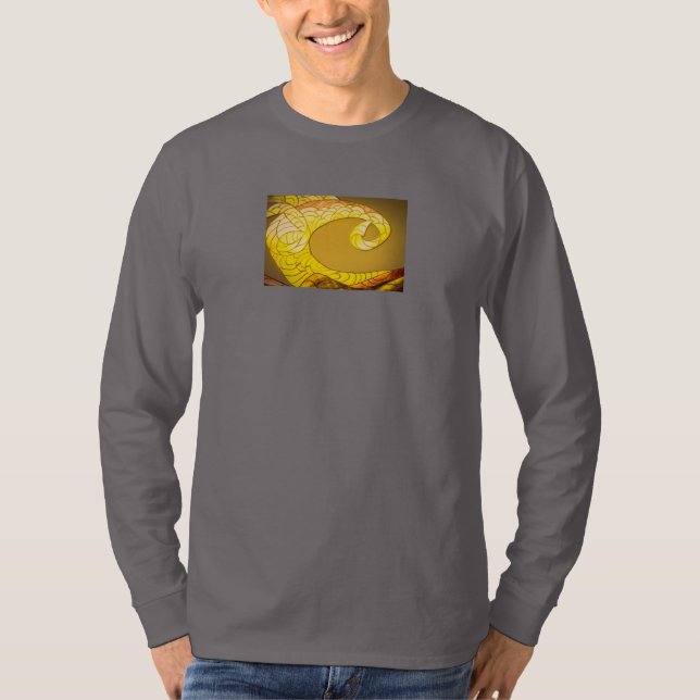 dragon svan guld färg T-Shirt (Framsida)