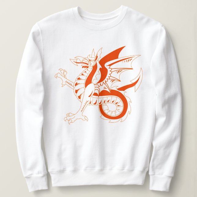 Dragon Sweatshirt T Shirt (Design framsida)