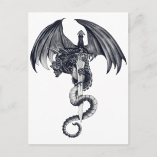 Dragon & Sword Postcard Vykort